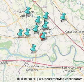 Mappa Via XXV Aprile, 27013 Chignolo Po PV, Italia (6.08364)