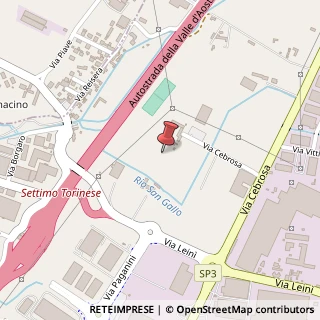 Mappa Via Cebrosa, 44, 10036 Settimo Torinese, Torino (Piemonte)