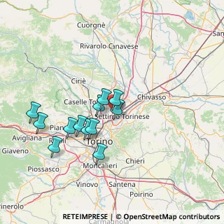 Mappa Via Borgaro, 10036 Settimo Torinese TO, Italia (12.96583)