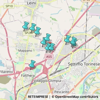 Mappa Via Borgaro, 10036 Settimo Torinese TO, Italia (1.47636)
