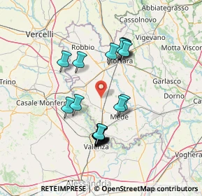 Mappa Vicolo S. Michele, 27020 Valle Lomellina PV, Italia (12.971)