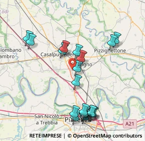 Mappa 26861 Codogno LO, Italia (8.5295)