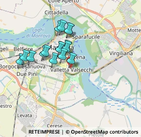Mappa Via Pietro Torelli, 46100 Mantova MN, Italia (1.46375)