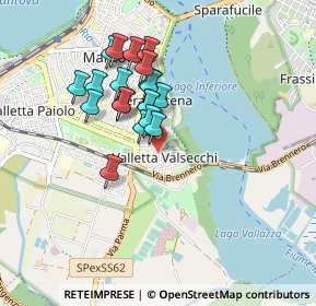 Mappa Via Pietro Torelli, 46100 Mantova MN, Italia (0.7295)