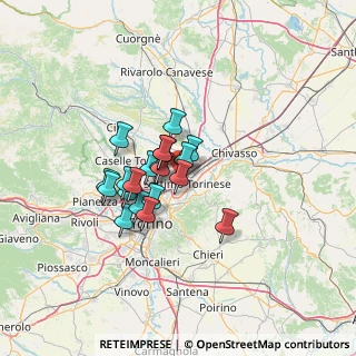 Mappa Via Luigi Raspini, 10036 Settimo Torinese TO, Italia (9.0845)