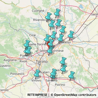 Mappa Via Luigi Raspini, 10036 Settimo Torinese TO, Italia (15.028)