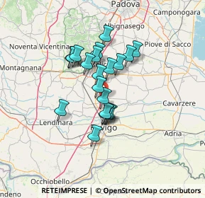 Mappa Via Gorzon Sinistro Inferiore, 35048 Stanghella PD, Italia (9.9235)