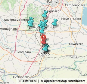 Mappa Via Gorzon Sinistro Inferiore, 35048 Stanghella PD, Italia (9.25308)