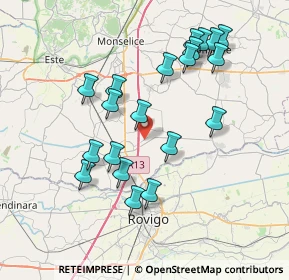Mappa Via Gorzon Sinistro Inferiore, 35048 Stanghella PD, Italia (7.47)