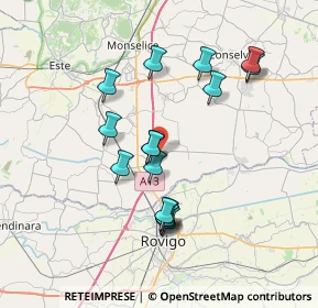 Mappa Via Gorzon Sinistro Inferiore, 35048 Stanghella PD, Italia (6.75688)