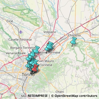 Mappa Via Monginevro, 10036 Settimo Torinese TO, Italia (8.1115)