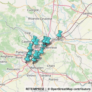 Mappa Via Monginevro, 10036 Settimo Torinese TO, Italia (10.97)