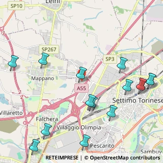 Mappa Via Mappano, 10036 Settimo Torinese TO, Italia (2.78933)