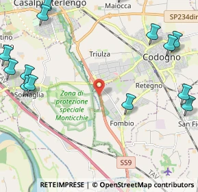 Mappa Strada Statale 9 Via Emilia, 26861 Codogno LO, Italia (3.19)