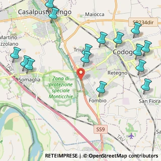 Mappa Strada Statale 9 Via Emilia, 26861 Codogno LO, Italia (2.79667)
