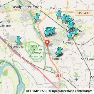 Mappa Strada Statale 9 Via Emilia, 26861 Codogno LO, Italia (1.841)