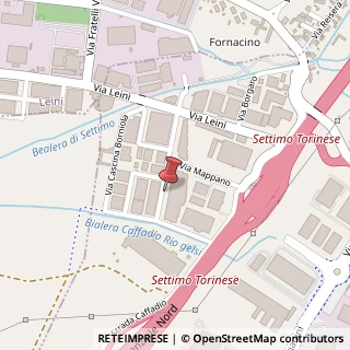 Mappa Via Cascina Borniola, 20, 10036 Settimo Torinese, Torino (Piemonte)