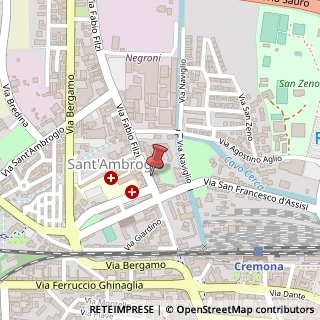 Mappa Via Fabio Filzi, 35, 26100 Cremona, Cremona (Lombardia)