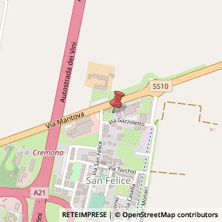 Mappa Via Gazzoletto, 6, 26100 Cremona, Cremona (Lombardia)