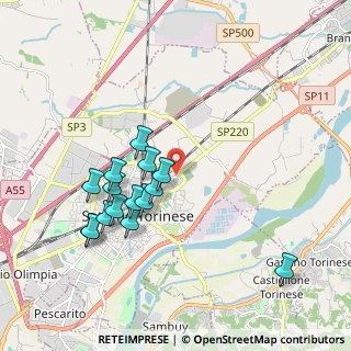Mappa Via Milano, 10036 Settimo Torinese TO, Italia (1.86333)