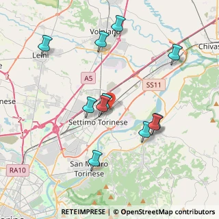 Mappa Via Lodi, 10036 Settimo Torinese TO, Italia (3.94273)