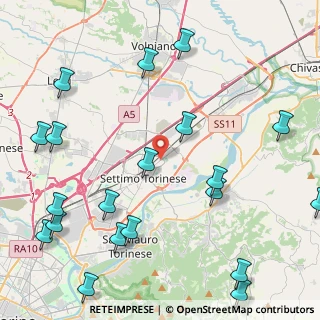 Mappa Via Milano, 10036 Settimo Torinese TO, Italia (5.8835)