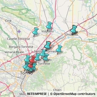 Mappa Via Milano, 10036 Settimo Torinese TO, Italia (8.0745)