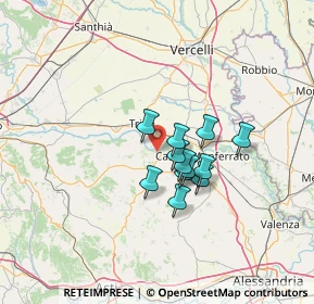 Mappa 15027 Pontestura AL, Italia (8.93833)