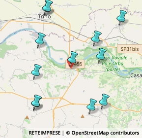 Mappa 15027 Pontestura AL, Italia (4.88917)