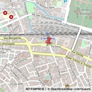 Mappa Via Dante,  80, 26100 Cremona, Cremona (Lombardia)