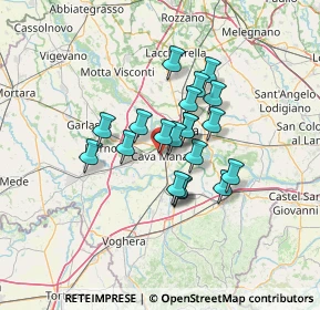 Mappa Via Torre de Torti, 27051 Cava Manara PV, Italia (9.5065)