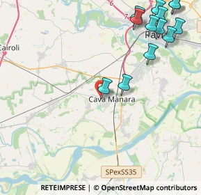 Mappa Via Torre de Torti, 27051 Cava Manara PV, Italia (5.74615)