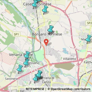 Mappa Via Romagna, 10071 Borgaro Torinese TO, Italia (3.08429)