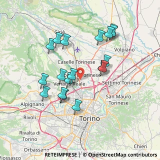 Mappa Via Romagna, 10071 Borgaro Torinese TO, Italia (7.13)