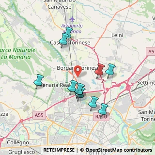 Mappa Via Romagna, 10071 Borgaro Torinese TO, Italia (3.38273)
