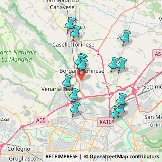 Mappa Via Romagna, 10071 Borgaro Torinese TO, Italia (3.62571)