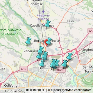 Mappa Via Romagna, 10071 Borgaro Torinese TO, Italia (3.79938)