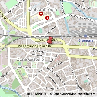 Mappa Via Ferruccio Ghinaglia,  39, 26100 Cremona, Cremona (Lombardia)
