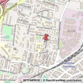 Mappa Via Carso, 5, 10036 Settimo Torinese, Torino (Piemonte)