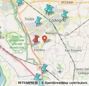 Mappa Via Cristoforo Colombo, 26861 Fombio LO, Italia (3.24231)