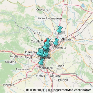 Mappa 10071 Caselle Torinese TO, Italia (8.14667)