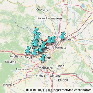 Mappa Raccordo Torino - Caselle, 10071 Caselle torinese TO, Italia (8.68765)