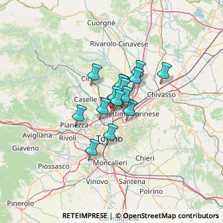 Mappa Raccordo Torino - Caselle, 10071 Caselle torinese TO, Italia (7.84533)