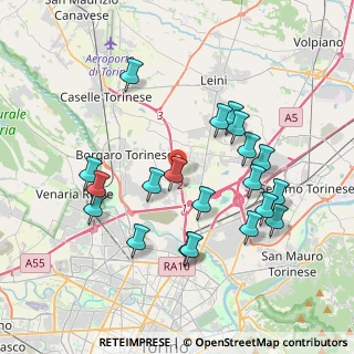 Mappa Raccordo Autostradale Torino - Aeroporto di Caselle, 10071 Caselle torinese TO, Italia (3.827)