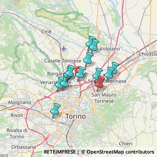 Mappa Raccordo Autostradale Torino - Aeroporto di Caselle, 10071 Torino TO, Italia (4.96154)