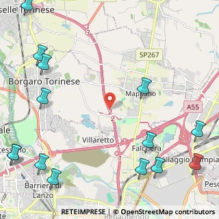Mappa Raccordo Torino - Caselle, 10071 Caselle torinese TO, Italia (3.455)