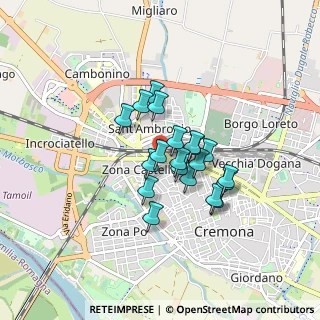 Mappa Via Ghinaglia Ferruccio, 26100 Cremona CR, Italia (0.5945)