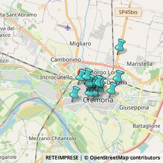 Mappa Via Ghinaglia Ferruccio, 26100 Cremona CR, Italia (1.05571)