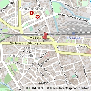 Mappa Via Ferruccio Ghinaglia, 29, 26100 Cremona, Cremona (Lombardia)