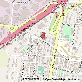 Mappa Via Leinì, 10/B, 10036 Settimo Torinese, Torino (Piemonte)